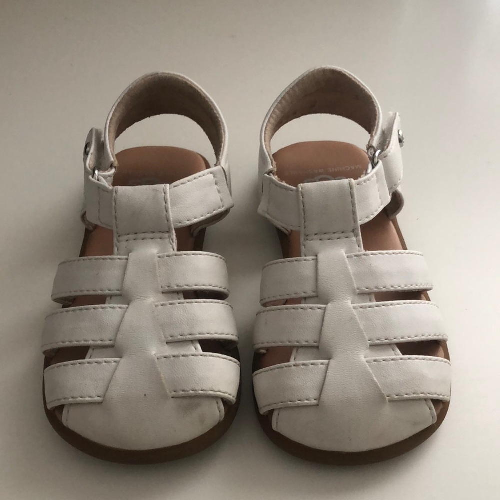 White UGG sandals toddler size 7
